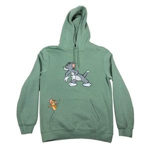 Hu0026M | Shirts | Hm Warner Bros Tom Jerry Green Hoodie Graphic Print Mens  Small Sweatshirt | Poshmark
